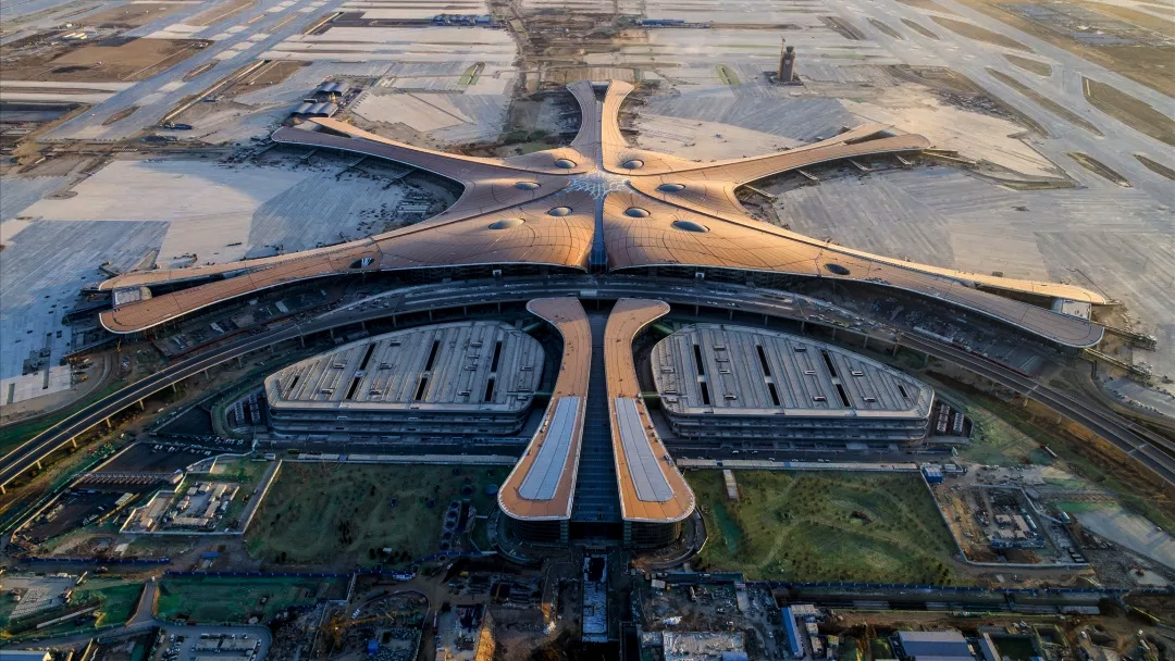 北京大兴国际机场鸟瞰